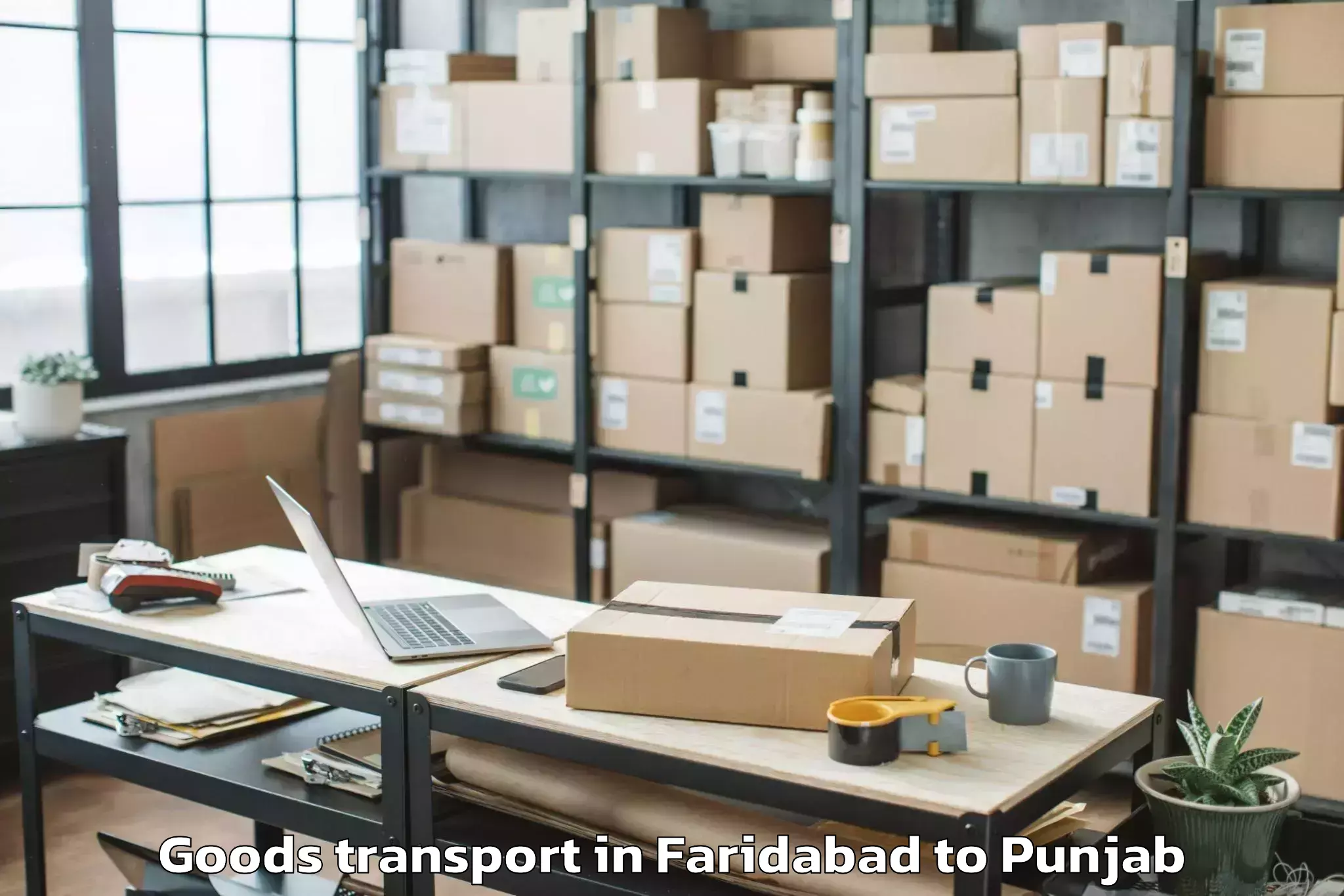 Book Faridabad to Sujanpur Goods Transport Online